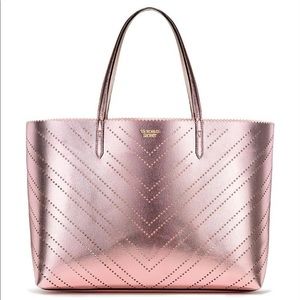 Victoria’s Secret rose gold tote